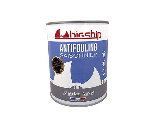 BIGSHIP Antifouling saisonnier matrice mixte Gris 2,5L